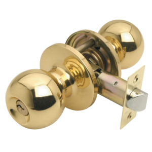 Bala Entrance Door knob Set - Polished Brass