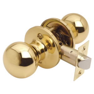 Bala Passage Door knob Set - Polished Brass