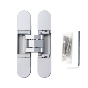 Sugastsune Hes3D-90Dc 3-Way Adjustable Concealed Hinge Silver (Dull Chrome)
