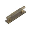 Hoxton Taplow Cabinet Handles 96mm Ctrs Stepped Backplate Antique Brass