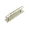 Hoxton Taplow Cabinet Handles 96mm Ctrs Stepped Backplate Satin Nickel