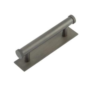 Hoxton Thaxted Cabinet Handles 96mm Ctrs Plain Backplate Dark Bronze