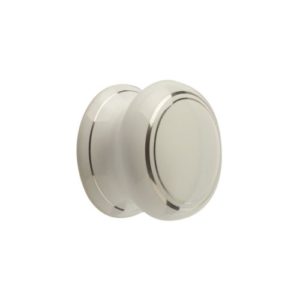 Frelan 32mm White Silverline cupboard knob JC35 Porcelain