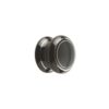 Frelan 50mm Black Silverline cupboard knob JC86 Porcelain
