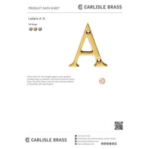 Carlisle Brass NCCP Letter Face Fix (C) Polished Chrome
