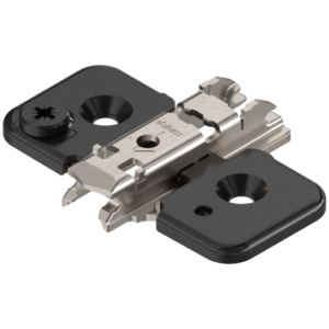 BLUM 173H710.OB Clip Mounting Plate Cruciform 0 Mm Steel Screw-On Cam Adjustable Onyx Black