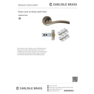 Carlisle Brass Sines Door Pack Satin Nickel/Polished Chrome GK008SNCP/INTB