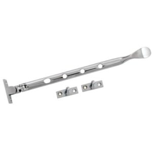 Acre & Clutton Spoon-End Window Casement Stay 254mm - Polished Chrome