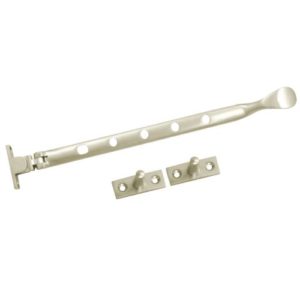 Acre & Clutton Spoon-End Window Casement Stay 305mm - Polished Nickel