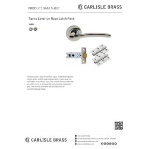 Carlisle Brass GK009SN/INTB Tavira Latch Pack Satin Nickel