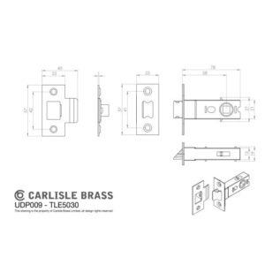 Carlisle Brass UDP009SN/INTB Tavira Latch Pack - Ultimate Door Pack Satin Nickel