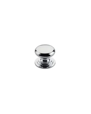 Zoo Hardware TDFK37-CP Round Cabinet knob 37mm Dia. Polished Chrome Finish