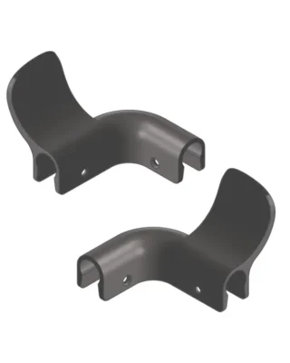 Zoo Hardware ZS-HFP001PFF-SSS Hands Free Pull Face Fixed Side - Pressed Body Satin Stainless Steel