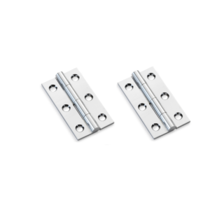 Alexander And Wilks Solid Drawn Cabinet Brass Butt Hinge 2"(51mm) Polished Chrome AW050-CH-PC Pair