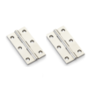 Alexander And Wilks Solid Drawn Cabinet Brass Butt Hinge 3"(75mm) Polished Nickel AW075-CH-PN Pair