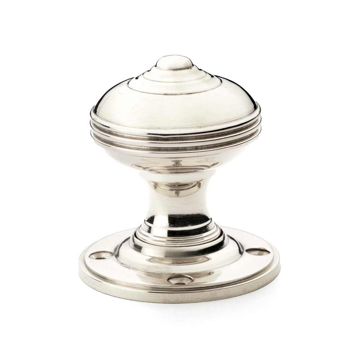 Alexander And Wilks Romeo Mortice Knob 50mm Dia. Polished Nickel AW304-50-PN