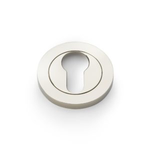 Alexander And Wilks Escutcheon Euro Profile On 50X6mm Rose Pol Nickel Pvd AW390PNPVD