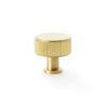 Alexander And Wilks Lucia Reeded Cabinet Knob 35mm Satin Brass Pvd AW807R-35-SBPVD