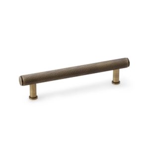 Alexander And Wilks Knurled T-Bar Cabinet Pull 224mm C/C Antique Brass AW809-224-AB