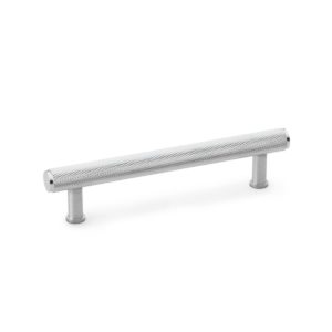 Alexander And Wilks Knurled T-Bar Cabinet Pull 160mm C/C Satin Chrome AW809-160-SC
