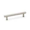 Alexander And Wilks Knurled T-Bar Cabinet Pull 128mm C/C Sat Nickel AW809-128-SN