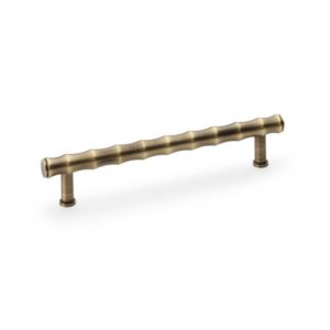 Alexander And Wilks Bamboo T-Bar Cabinet Pull 128Mm C/C Antique Brass AW809B-128-AB