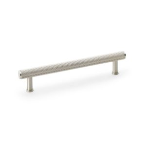 Alexander And Wilks Reeded T-Bar Cabinet Pull 224mm C/C Satin Nickel AW809R-224-SN