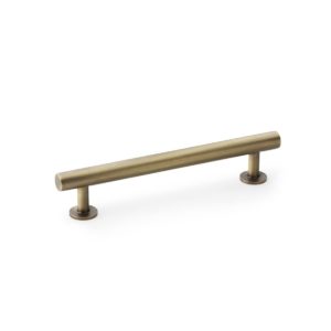 Alexander And Wilks Round T Bar Cabinet Pull Handle 192mm C/C Antique Brass AW814-192-AB