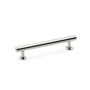 Alexander And Wilks Round T Bar Cabinet Pull Handle 192mm C/C Pol Nickel AW814-192-PN