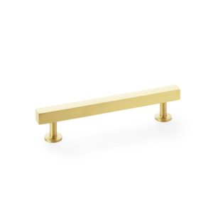 Alexander And Wilks Square T Bar Cabinet Pull Handle 160mm C/C Satin Brass AW815-160-SB