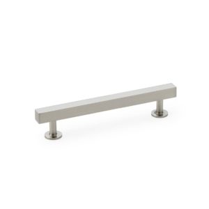 Alexander And Wilks Square T Bar Cabinet Pull Handle 128mm C/C Satin Nickel AW815-128-SN