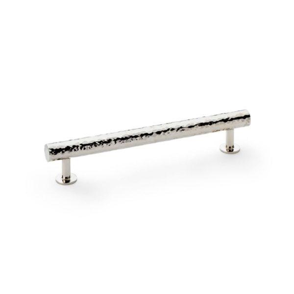 Alexander And Wilks Leila Hammered Cabinet Pull 160mm C/C Polished Nickel AW817-160-PN