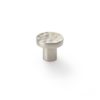 Alexander And Wilks Hammered Face Round Cup Knob 30mm Satin Nickel AW820-30-SN