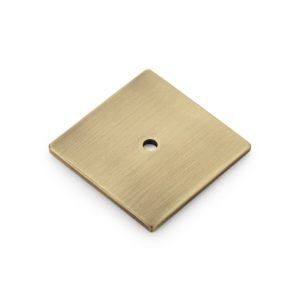 Alexander And Wilks Bullion Square Backplate - 45Mm AW894-45-AB Antique Brass