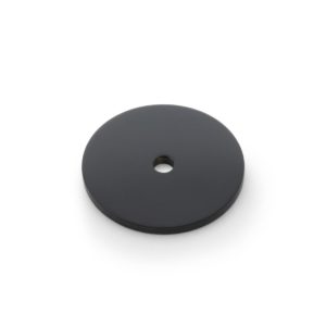 Alexander And Wilks Circular Backplate 40X3mm T/S Cabinet Hdw Black AW895-40-BL