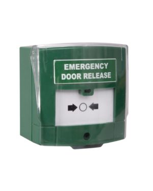 Zoo Hardware Illuminated Emergency Release Button (resettable) with front cover - Double Pole voltage EDR-2N
