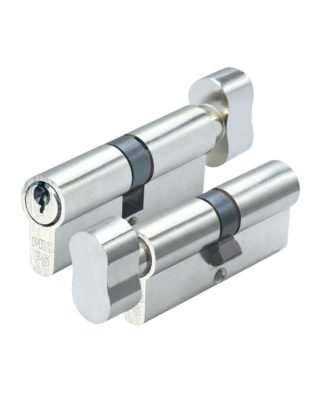 Zoo Hardware P5 80mm Cylinder and Turn Keyed to Differ Nickel P5EP80CTNPE
