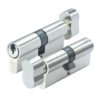 Zoo Hardware P5 60mm Cylinder and Turn Keyed to Differ Polished Nickel P5EP60CTNPE