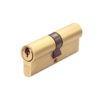Zoo Hardware P5 90mm Euro Double Cylinder Keyed to Differ Satin Brass P5EP90DSBE