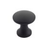 Zoo Hardware TDFK24-MB Round Cabinet knob 24.2mm Dia. Matt Black Finish