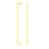 Zoo Hardware TDFPS-192-PG Square Block Cabinet handle 192mm CTC Polished Gold Finish