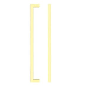 Zoo Hardware TDFPS-160-PG Square Block Cabinet handle 160mm CTC Polished Gold Finish