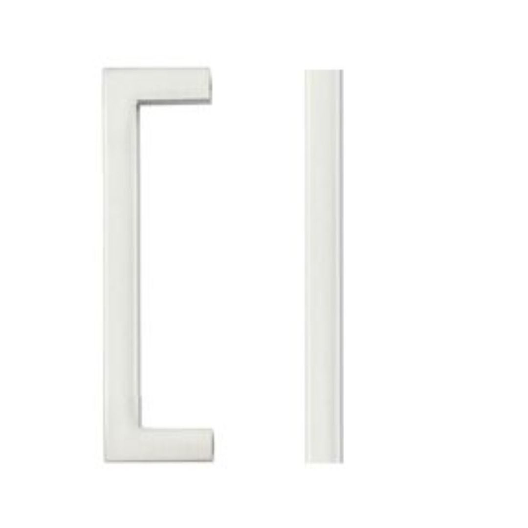 Zoo Hardware TDFPS-96-BN Square Block Cabinet handle 96mm CTC Brushed Nickel Finish