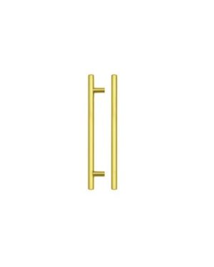 Zoo Hardware TDFPT-160-220BG T Bar Cabinet handle 160mm CTC, 220mm Total length Brushed Gold Finish