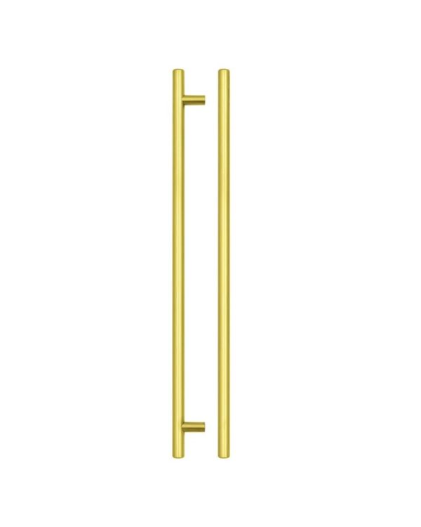 Zoo Hardware TDFPT-320-380BG T Bar Cabinet handle 320mm CTC, 380mm Total length Brushed Gold Finish