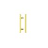 Zoo Hardware TDFPT-96-156BG T Bar Cabinet handle 96mm CTC, 156mm Total length Brushed Gold Finish