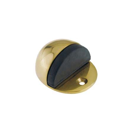 Zoo Hardware ZAS06B-FSB Door Stop Floor Mounted - Oval - Favo Satin Brass