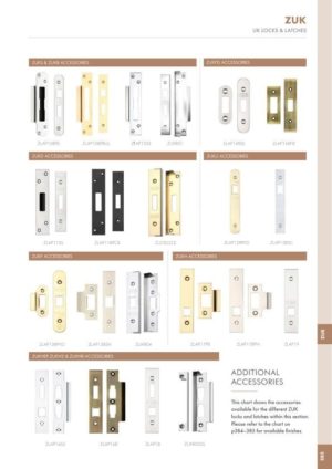 Zoo Hardware ZLAP12-TRG Spare Sq. Acc Pk for UK Upright Latch - Contains Forend, Strike & Screws - Tuscan Rose Gold
