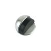 Zoo Hardware ZAS06-PVDGH Door Stop - Floor Mounted Oval - 45mm dia PVD Graphite Finish