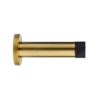 Zoo Hardware ZAS07-PVDSB Door Stop - Cylinder - 70mm Projection With Rose - PVD Satin Brass